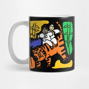 people dancing on tigers Mug